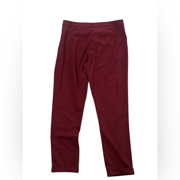 Under Skies Burgundy Slim Ankle Pants Medium - Picture 3 of 4